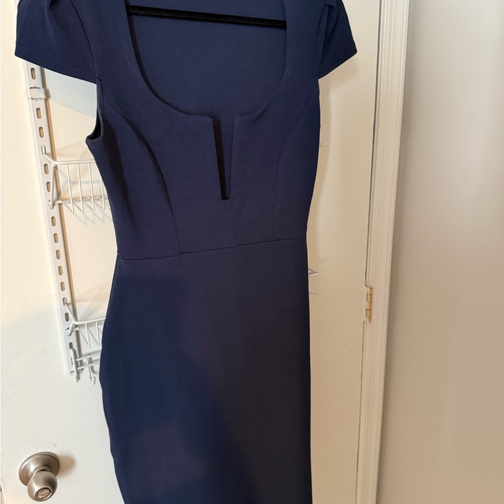 Boohoo Elegant Blue Midi Dress